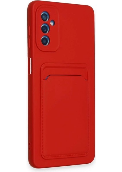 Samsung Galaxy A14 4g Kılıf Kelvin Kartvizitli Silikon - Kırmızı fiyatları