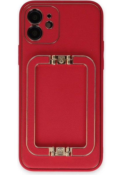 iPhone 12 Kılıf Coco Elit Kapak - Kırmızı