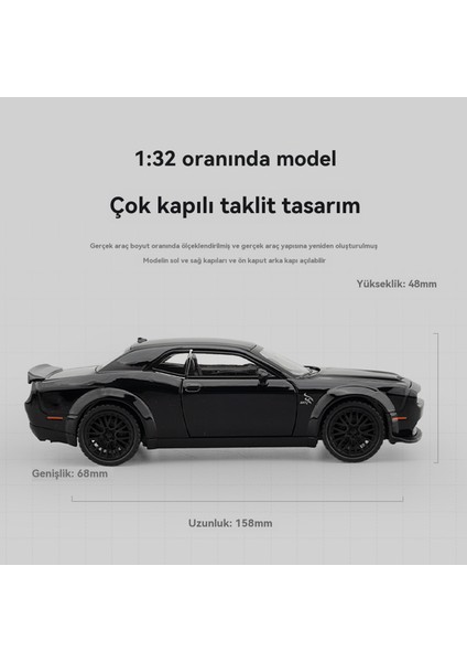 1:32 Dodge War Horse Hellcat Kas Araba Alaşım Modeli (Yurt Dışından) fırsatları