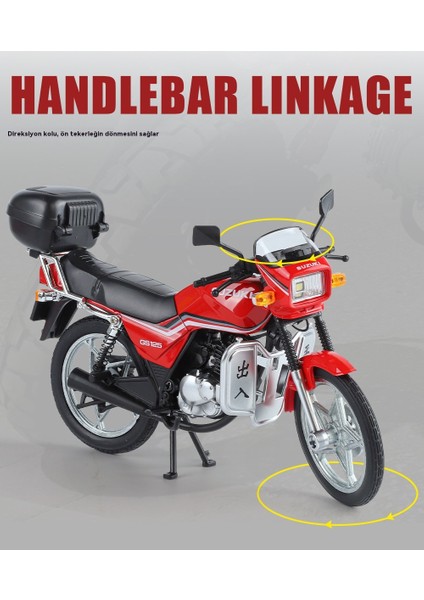 1:12 Suzuki Kral Alaşımlı Motosiklet Modeli (Yurt Dışından) modelleri