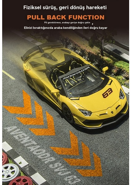 1:24 Rambo SVJ63 Alaşımlı Model Araba Süsleri (Yurt Dışından) modelleri