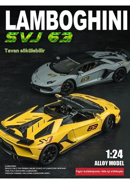 1:24 Rambo SVJ63 Alaşımlı Model Araba Süsleri (Yurt Dışından) indirimleri