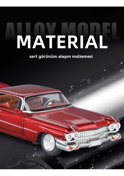 1:32 Cadillac Büyük Roket Alaşımlı Retro Araba Modeli (Yurt Dışından) fırsatları