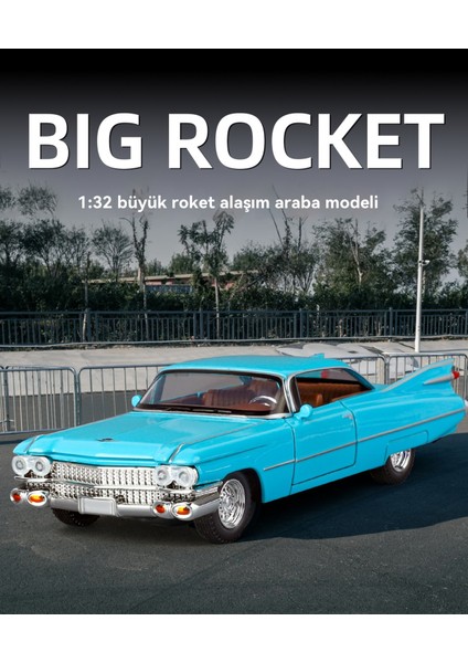 1:32 Cadillac Büyük Roket Alaşımlı Retro Araba Modeli (Yurt Dışından) indirimleri