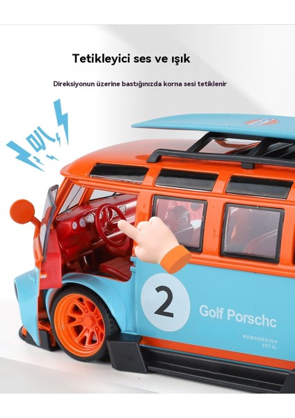 1:24 Otobüs T1 Minibüs Alaşımlı Otomobil Modeli (Yurt Dışından) modelleri