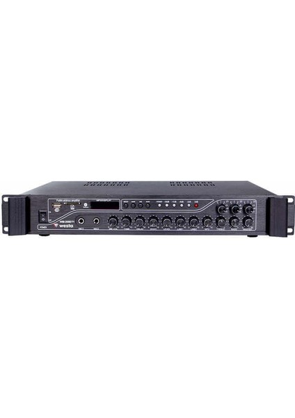 WM-2080FM 3 Bölgeli Fm Radyolu Usb, Bluetooth, Uzaktan Kumandalı 200W Mixer Amfi
