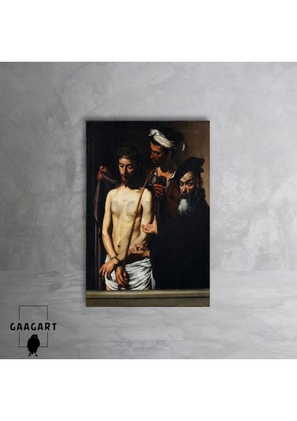 Tekli Dikey Kanvas Tablo Ünlü Eserler Caravaggio Isa'nın Çilesi modelleri