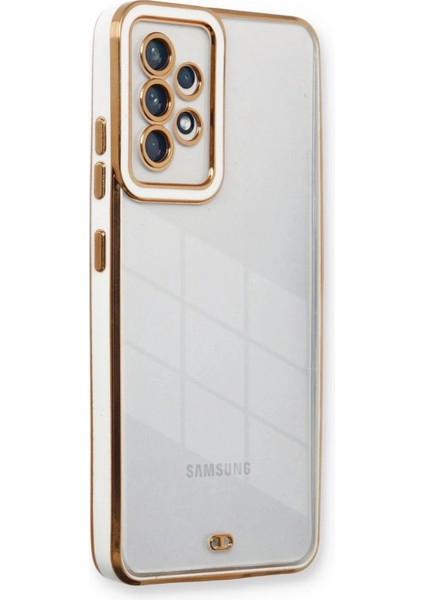 Samsung Galaxy A53 5g Kılıf Liva Lens Silikon - Beyaz