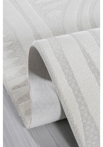 Bereket BE004 Krem-Bej Uzun Ömürlü Yumuşak Dokulu Salon Mutfak Koridor Oturma Odası Yolluk Halı fiyatları