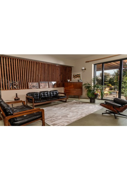 Gallery 1309 Krem-Kahve Uzun Ömürlü Yumuşak Dokulu Salon Mutfak Koridor Oturma Odası Yolluk Halı fiyatları