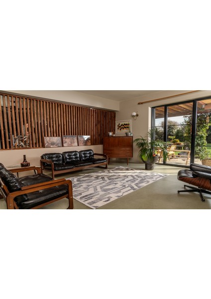 Gallery 1306 Beyaz-Bej Uzun Ömürlü Yumuşak Dokulu Salon Mutfak Koridor Oturma Odası Yolluk Halı fiyatları