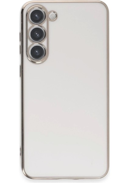 Samsung Galaxy S23 Kılıf Volet Silikon - Beyaz