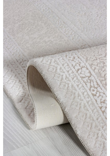 Serenat SE005 Krem-Kahve Uzun Ömürlü Yumuşak Dokulu Salon Mutfak Koridor Oturma Odası Yolluk Halı fiyatları