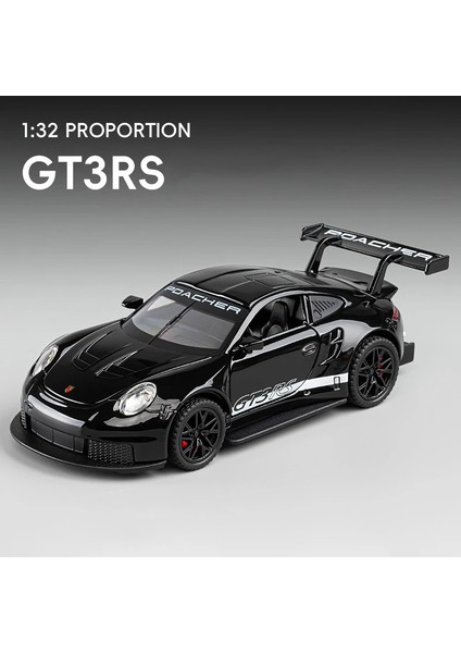 1:32 Porsche 911 Gt3 Rs Alaşım Model Araba Oyuncak Döküm Metal Döküm Ses ve Işık Oyuncak Arabalar Çocuklar Için Araç (Yurt Dışından)