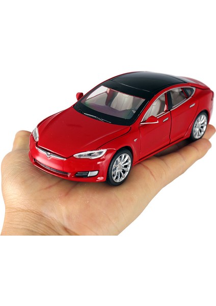 1/32 Alaşım Döküm Tesla Model S P100D Sedan Model Oyuncak Araba 6 Kapı Ses Işığı Geri Çekin Salon Oyuncak Araç Hediyeler Için (Yurt Dışından) fırsatları