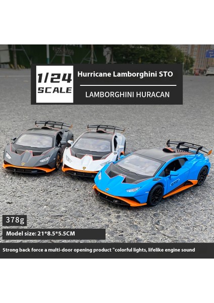 1:24 Lamborghini Huracan Sto V10 Supercar Modeli Alaşım Kalıp Cast Araç Modeli Ev Iç Koleksiyonu Dekoratif Süsler Hediye (Yurt Dışından) fırsatları