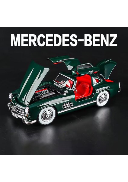 1:24 Mercedes-Benz 300SL 1936 Alaşım Model Araba Oyuncak Döküm Metal Döküm Ses ve Işık Oyuncak Arabalar Çocuklar Için Araç (Yurt Dışından)