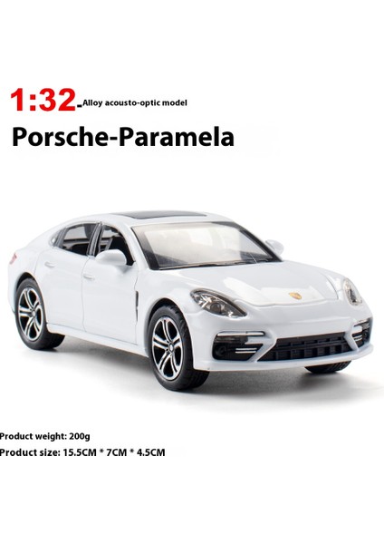 1:32 Porsche Panamera Alaşım Araba Modeli Diecast Ses ve Işık Araba Oyuncak Bilgisayar Masaüstü Dekoratif Süsler Koleksiyonu Hediye Kutusu (Yurt Dışından)