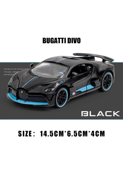 1:32 Bugatti Divo Alaşım Modeli Spor Araba Oyuncak Diecast Ses Işık Geri Çekin Araba Modeli Araba Merkezi Kontrol Süsler Çocuk Hediye (Yurt Dışından)