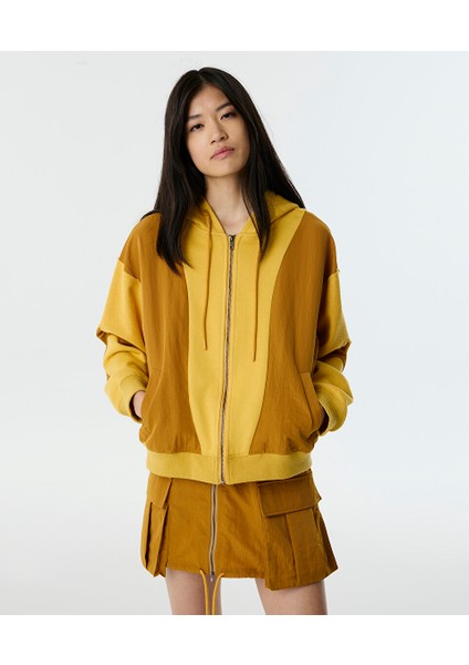 Kumaş Mıx Oversıze Sweatshırt TW6250091010024