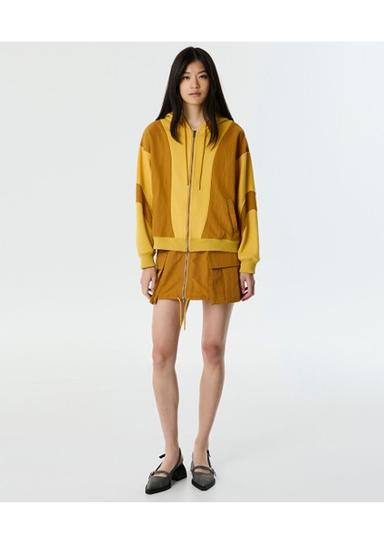 Kumaş Mıx Oversıze Sweatshırt TW6250091010024 modelleri
