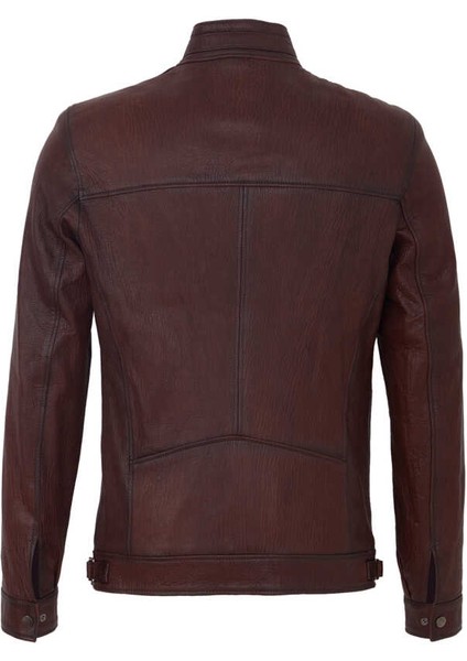 Kahve Hakiki Deri Erkek Hakiki Deri Mont - E23KDM310542-R4W fırsatları