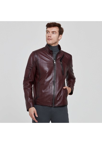 Bordo Hakiki Deri Erkek Hakiki Deri Mont - E22KDM310340-Q4N modelleri