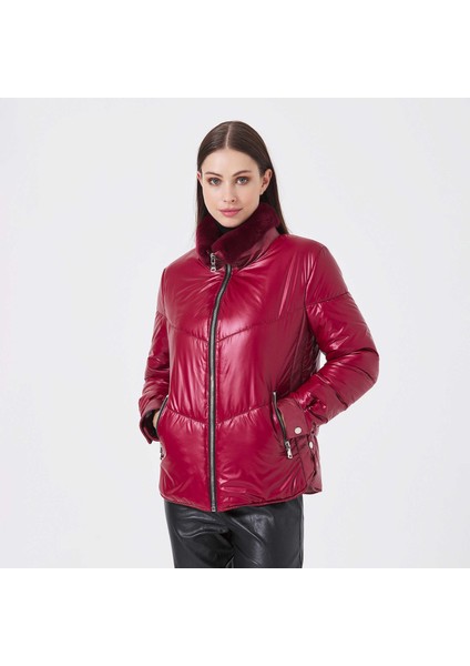 Kırmızı Deri Tekstil Kadın Deri Mont - K23KDM320414-U1G modelleri