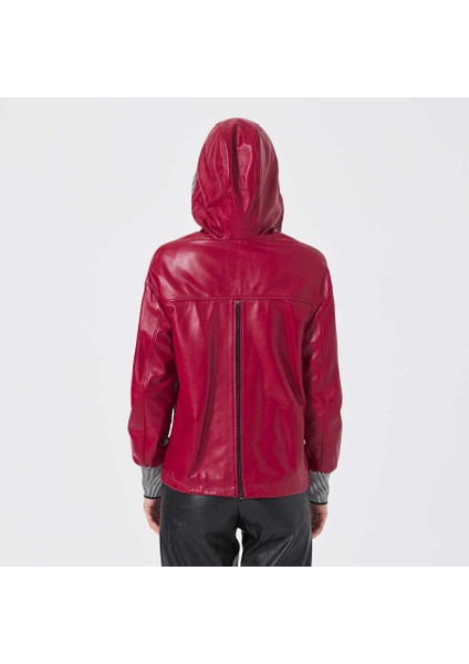 Kırmızı Deri-Tekstil Kadın Deri Mont - K23KDM320390-Q3S modelleri