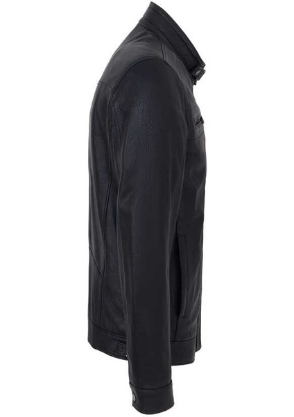 Lacivert Hakiki Deri Erkek Hakiki Deri Mont - E23KDM310542-Q4P modelleri