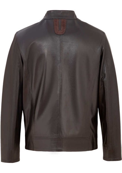 Kahve Hakiki Deri Erkek Hakiki Deri Mont - E22BDM310388-Q3I indirimleri