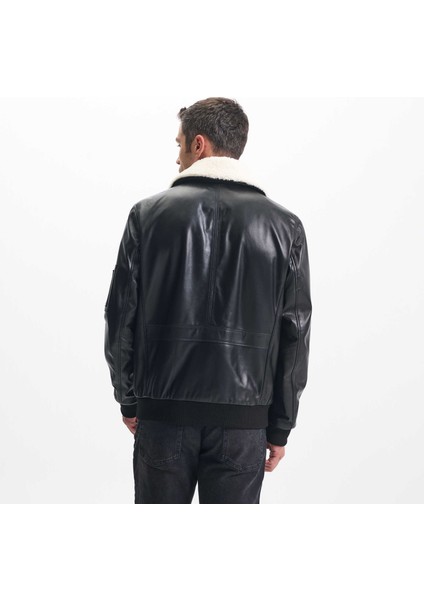 Siyah Hakiki Deri Erkek Hakiki Deri Kaban - E24KDM310589-Q3H modelleri