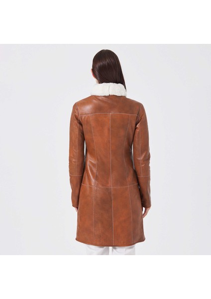 Taba Hakiki Deri-Kürk Kadın Hakiki Deri Trençkot - K23KKM320412-R51 fiyatları