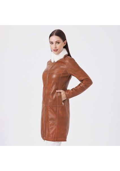 Taba Hakiki Deri-Kürk Kadın Hakiki Deri Trençkot - K23KKM320412-R51 modelleri
