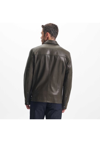 Haki Hakiki Deri Erkek Hakiki Deri Mont - E24KDM310585-R2X modelleri