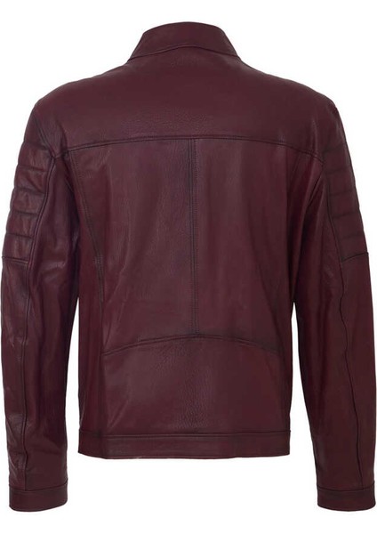 Bordo Hakiki Deri Erkek Hakiki Deri Mont - E23BDM310545-R4X fırsatları