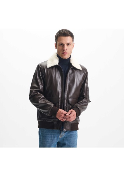 Kahve Hakiki Deri Erkek Hakiki Deri Kaban - E24KDM310589-Q4Q fiyatları