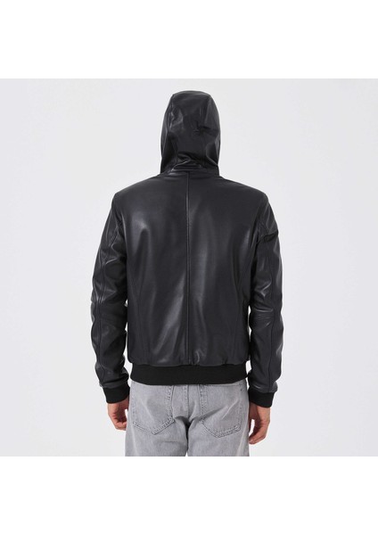 Siyah Hakiki Deri Erkek Hakiki Deri Mont - E23KDM310502-Q3H modelleri