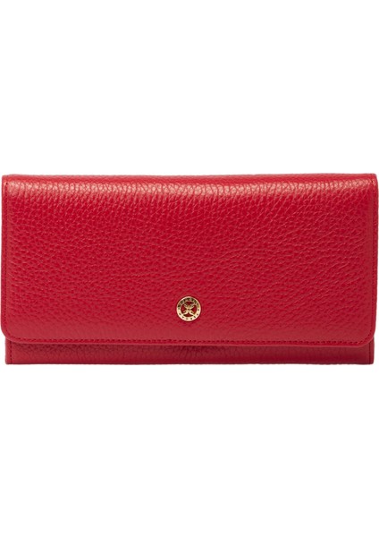Kırmızı Hakiki Deri Kadın Cüzdan - S1CB00005818-B68