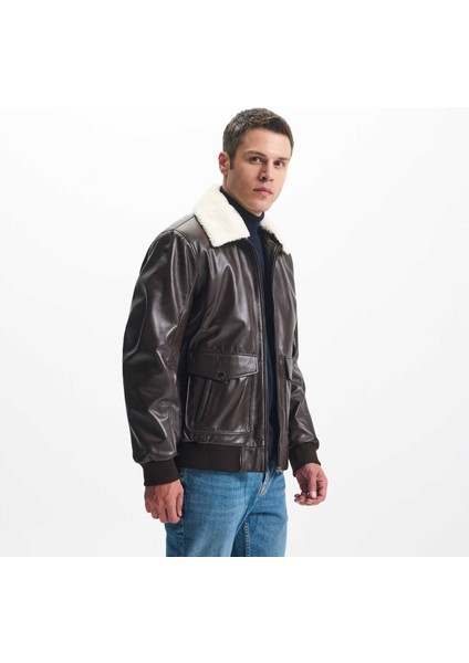 Kahve Hakiki Deri Erkek Hakiki Deri Kaban - E24KDM310589-Q4Q modelleri