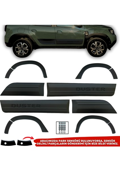 Dacia Duster Ferrous Kapı ve Çamurluk Koruma Premium Dodik Seti 2018 ve Üstü