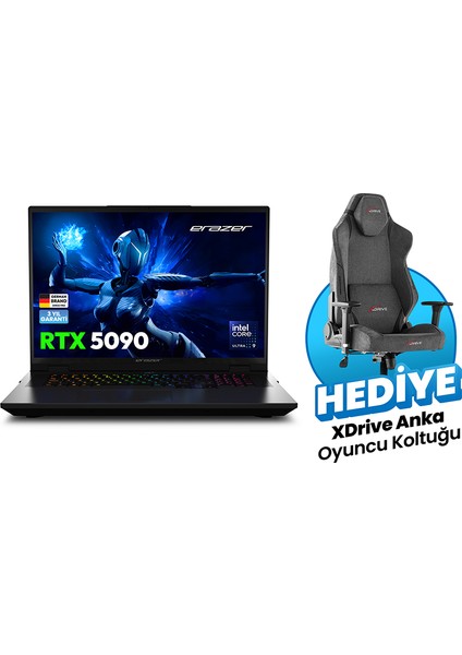 Beast 18 X1 MD62729 Intel Ultra 9 275HX 64GB Ram 4tb SSD RTX5090 18" 240Hz Qhd+ IPS W11H Oyuncu Laptop