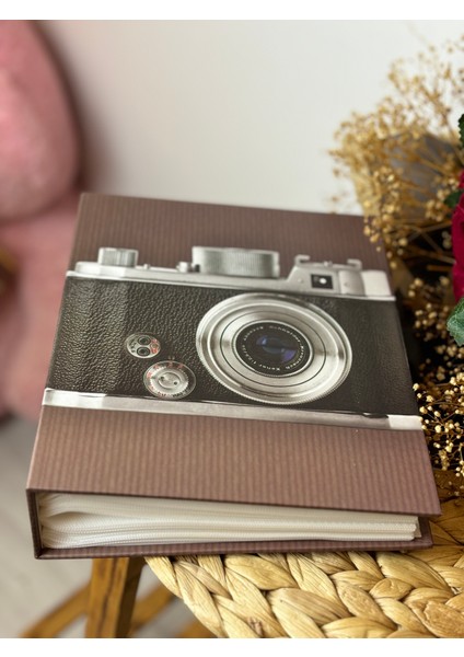 Fotoğraf Albümü 10X15CM 200 Fotoğraf Kapasiteli Renkli Kamera Desenli Anı Albümü modelleri