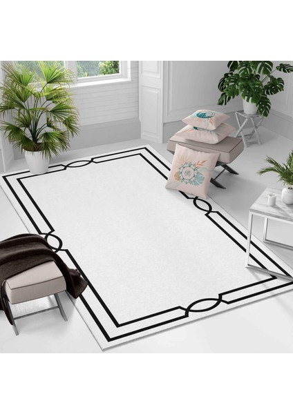 Kaymaz Taban Yıkanabilir Halı – Mutfak, Salon, Yatak Odası Için Modern Dijital Baskı Halı