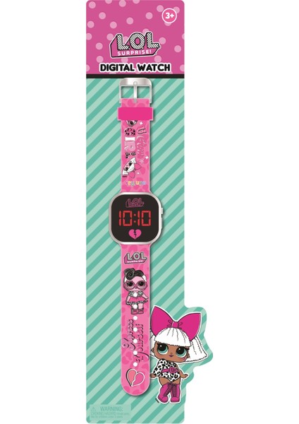 Lol Surprise! Lisanslı LOL8001 Pembe-Siyah Square LED Çocuk Saati fiyatları