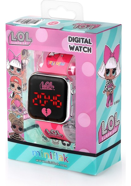 Lol Surprise! Lisanslı LOL8001 Pembe-Siyah Square LED Çocuk Saati modelleri