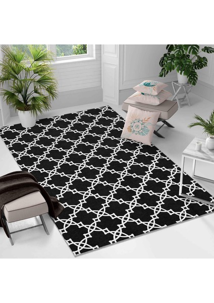 Kaymaz Taban Yıkanabilir Halı – Mutfak, Salon, Yatak Odası Için Modern Dijital Baskı Halı