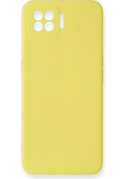 Oppo A73 Kılıf Nano Içi Kadife Silikon - Sarı