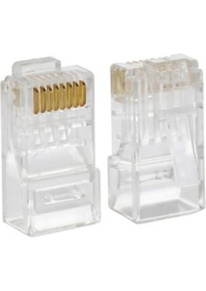 Rj-45 100 Lü Paket Jack Cat5-Cat6 RJ45 Jack 8P8C Ethernet Konnektörü