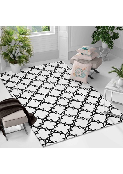 Kaymaz Taban Yıkanabilir Halı – Mutfak, Salon, Yatak Odası Için Modern Dijital Baskı Halı